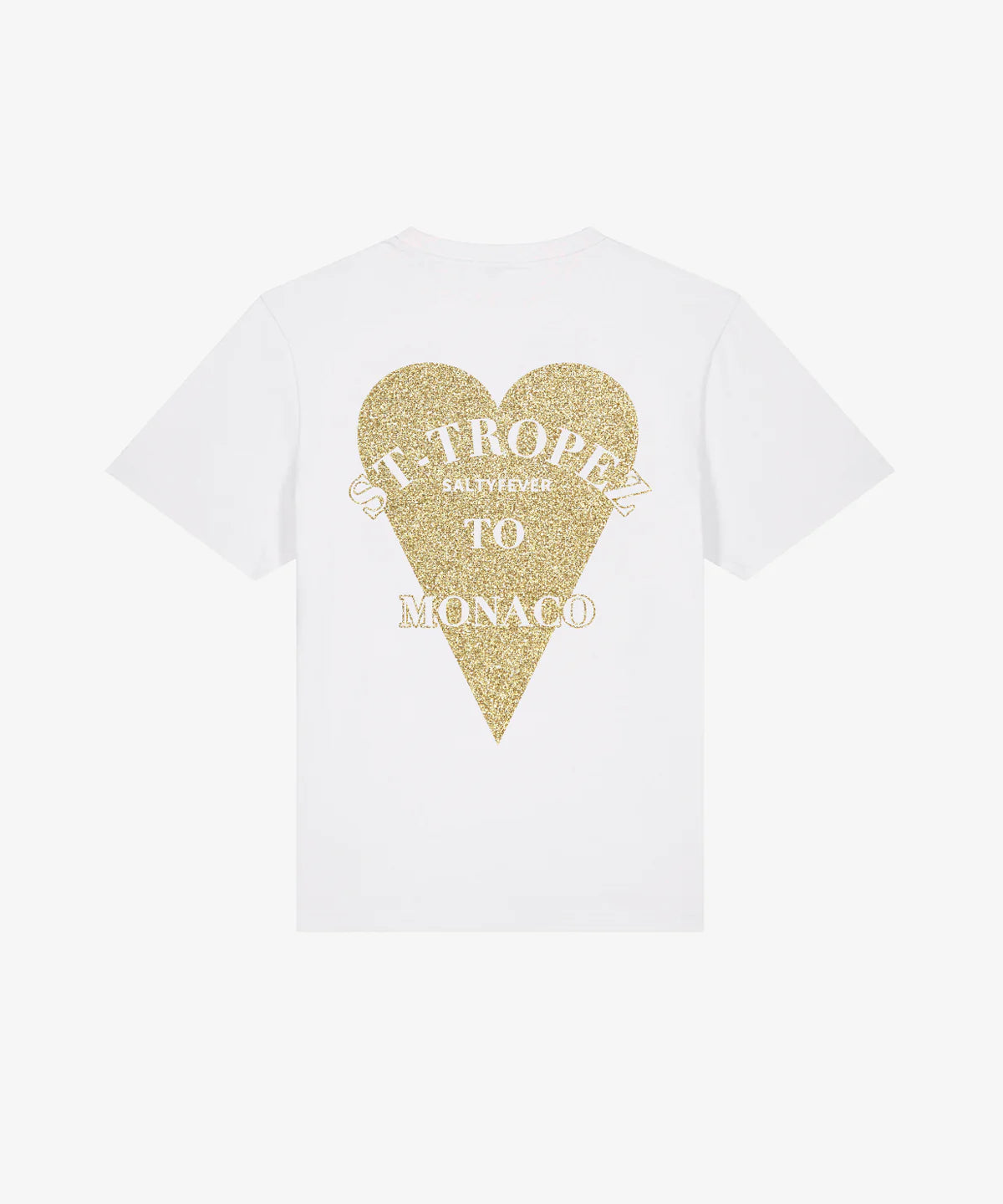 Saint Tropez Monaco Blanc/Doré - Tee shirt