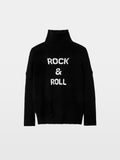Rock & Roll Noir -Sweat à col roulé