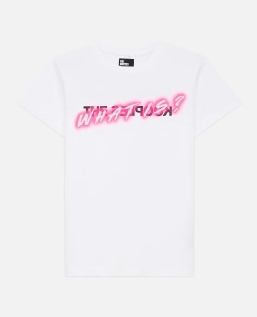 The Kooples Blanc/Rose - Tee shirt