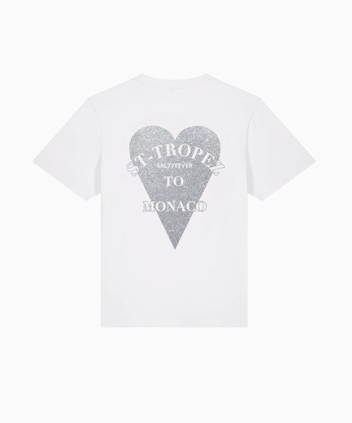 Saint-Tropez Monaco Blanc/ Argenté - Tee shirt